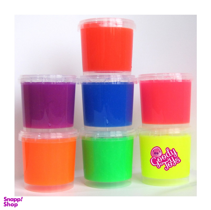 اسلایم شفاف گودی اسلایم (Goody Slime) مدل رنگارنگ مجموعه 7 عددی