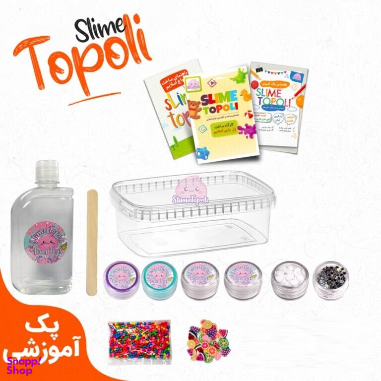 ژل بازی اسلایم تپلی (Slime Topoli) مدل کیت ساخت شفاف ورن 400 گرم