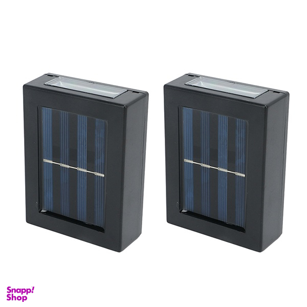 چراغ پارکی خورشیدی سولونیکس مدل 4LED-Solar-Wall Lamp مجموعه 2 عددی