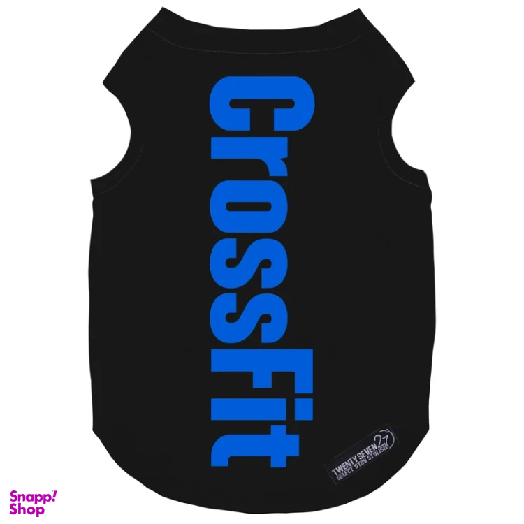 لباس سگ و گربه 27 طرح Crossfit کد MH1483 رنگ مشکی