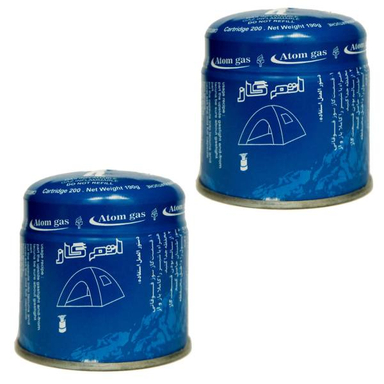 کپسول گاز اتم گاز مدل طارم 190 گرمی بسته 2 عددی