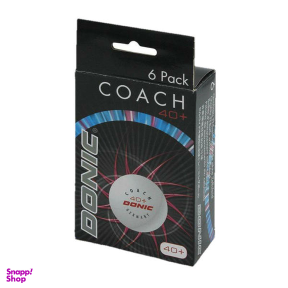 توپ پینگ پنگ دونیک مدل +COACH 40 بسته 6 عددی