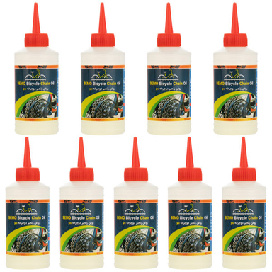روغن زنجیر دوچرخه بمو مدل A200 حجم 80 میلی لیتر بسته 9 عددی