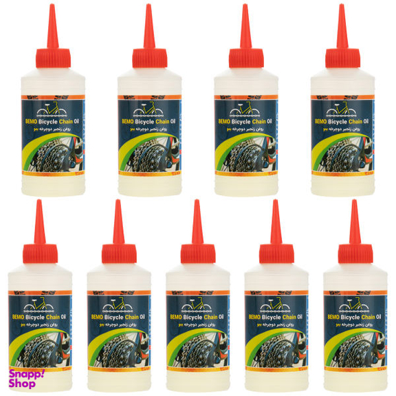 روغن زنجیر دوچرخه بمو مدل A200 حجم 80 میلی لیتر بسته 9 عددی