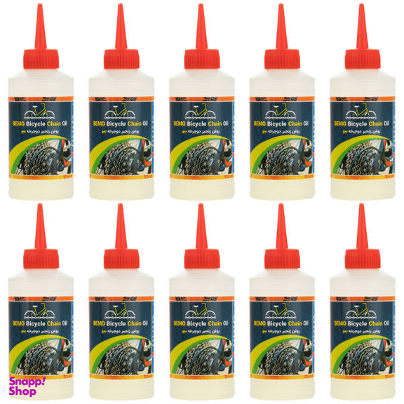 روغن زنجیر دوچرخه بمو مدل A200 حجم 80 میلی لیتر بسته 10 عددی