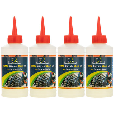 روغن زنجیر دوچرخه بمو مدل A200 حجم 80 میلی لیتر بسته 4 عددی