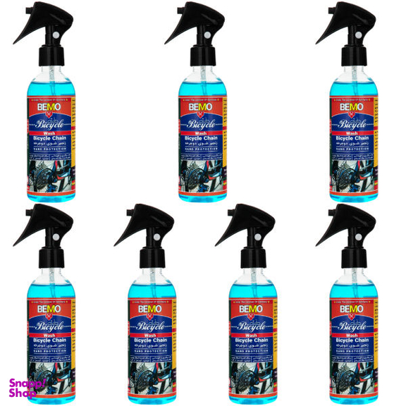 اسپری زنجیر شوی دوچرخه بمو مدل B10 حجم 250 میلی لیتر بسته 7 عددی