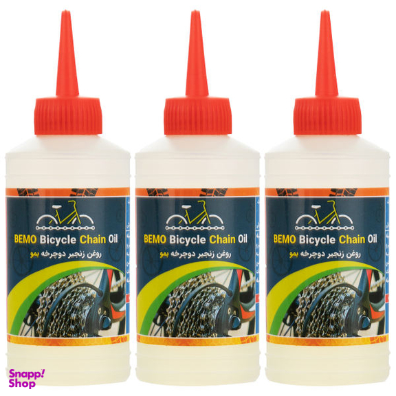 روغن زنجیر دوچرخه بمو مدل A200 حجم 80 میلی لیتر بسته 3 عددی