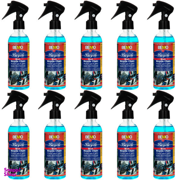اسپری زنجیر شوی دوچرخه بمو مدل B10 حجم 250 میلی لیتر بسته 10 عددی