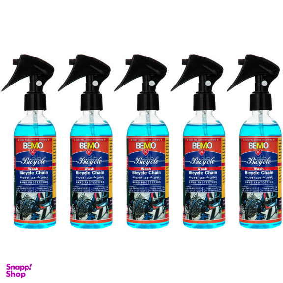 اسپری زنجیر شوی دوچرخه بمو مدل B10 حجم 250 میلی لیتر بسته 5 عددی