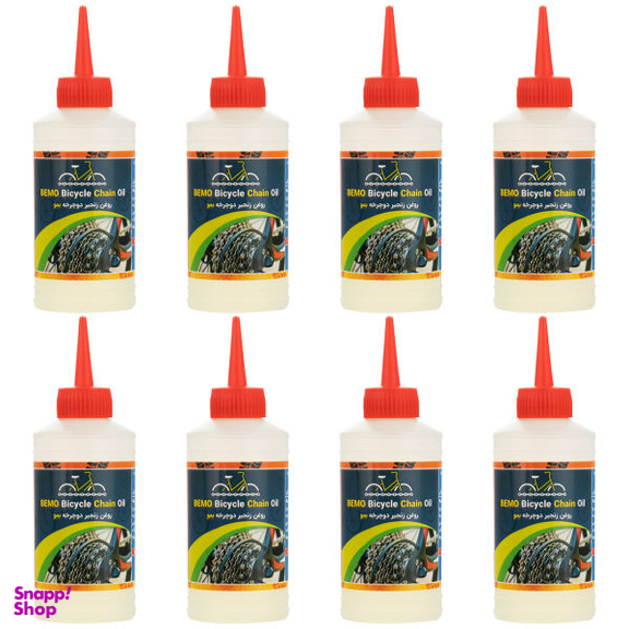 روغن زنجیر دوچرخه بمو مدل A200 حجم 80 میلی لیتر بسته 8 عددی