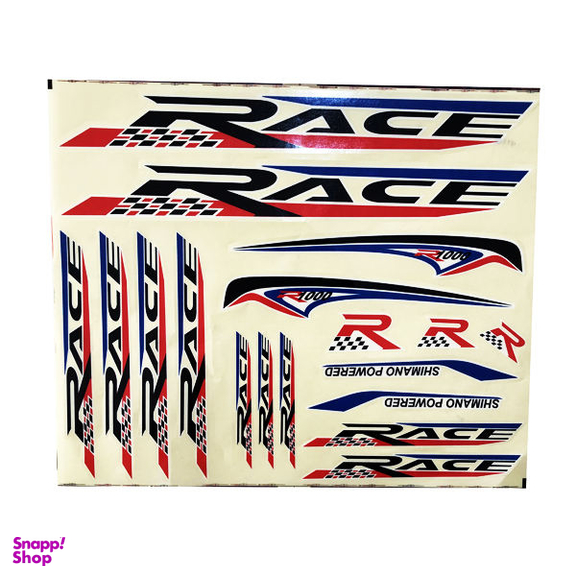 استیکر دوچرخه مدل RACE