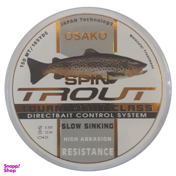 نخ ماهیگیری اوساکو مدل spin trout سایز 0.35
