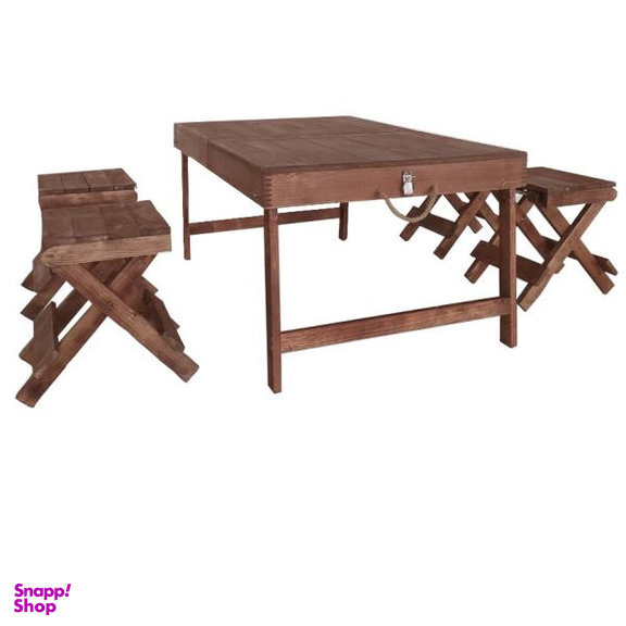 میز و صندلی سفری مدل 1016 مجموعه 5 عددی