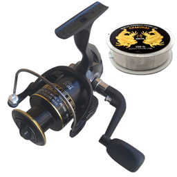 چرخ ماهیگیری شیمانو (SHIMANO) مدل HQ6000 به همراه نخ ماهیگیری