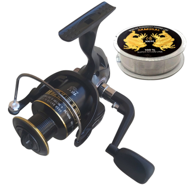 چرخ ماهیگیری شیمانو (SHIMANO) مدل HQ6000 به همراه نخ ماهیگیری