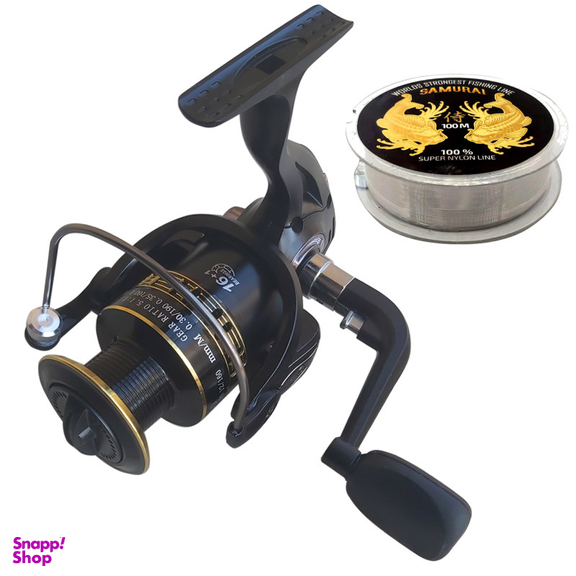 چرخ ماهیگیری شیمانو (SHIMANO) مدل HQ6000 به همراه نخ ماهیگیری