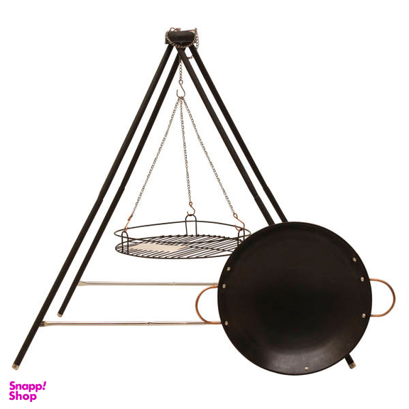 استند و ساج و گریل سفری کوه‌ مان (Koohmaan) مدل 4POD Grillwok