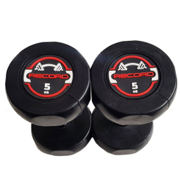 دمبل رکورد مدل new وزن 5 کیلوگرم مجموعه 2 عددی