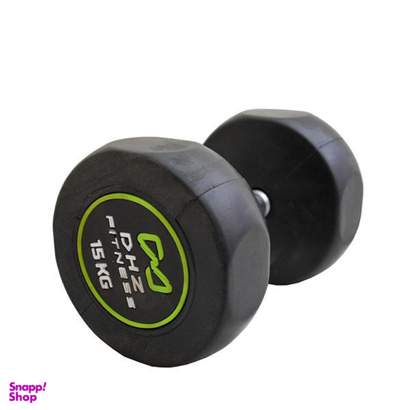 دمبل (DHZ Fitness) مدل گرد وزن 15 کیلوگرم بسته 2 عددی