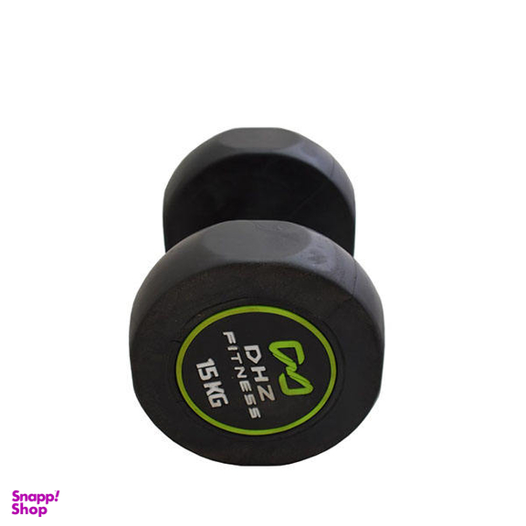 دمبل (DHZ Fitness) مدل گرد وزن 15 کیلوگرم بسته 2 عددی