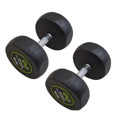 دمبل (DHZ Fitness) مدل گرد وزن 15 کیلوگرم بسته 2 عددی