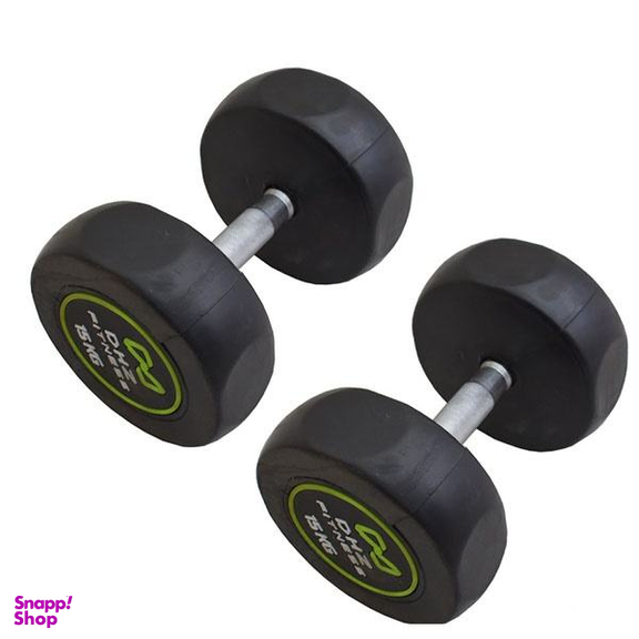 دمبل (DHZ Fitness) مدل گرد وزن 15 کیلوگرم بسته 2 عددی