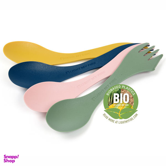 مجموعه قاشق و چنگال سفری لایت مای فایر مدل Spork Original BIO 4 Pack