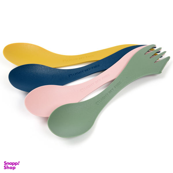 مجموعه قاشق و چنگال سفری لایت مای فایر مدل Spork Original BIO 4 Pack