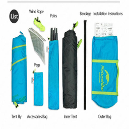 چادر مسافرتی 2 نفره نیچرهایک (Naturehike) مدل NH18Z022-P
