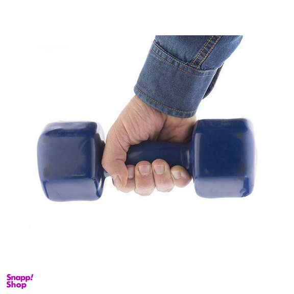 دمبل وزنه پویا (Vazne Pooya) مدل روکش دار وزن 6 کیلوگرم بسته 2 عددی