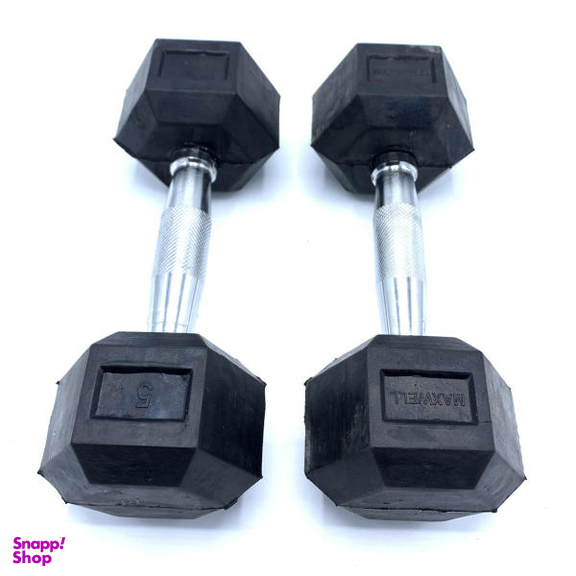 دمبل مکسول کد MX05 وزن 5 کیلوگرم بسته 2 عددی