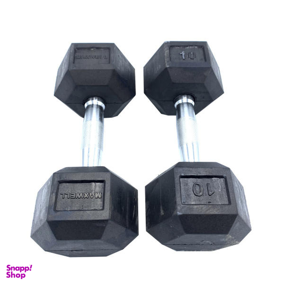 دمبل مکسول (Maxwell) کد MX10 وزن 10 کیلوگرم بسته 2 عددی