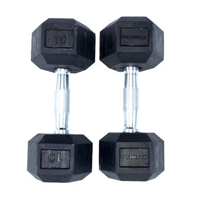 دمبل مکسول (Maxwell) کد MX10 وزن 10 کیلوگرم بسته 2 عددی