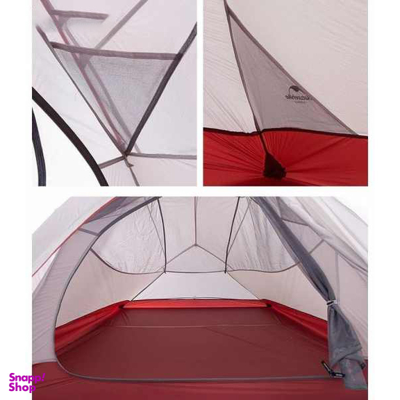 چادر مسافرتی سه نفره نیچرهایک (Naturehike) مدل Cloud Up 3 20D Ultralight Snow Skirt