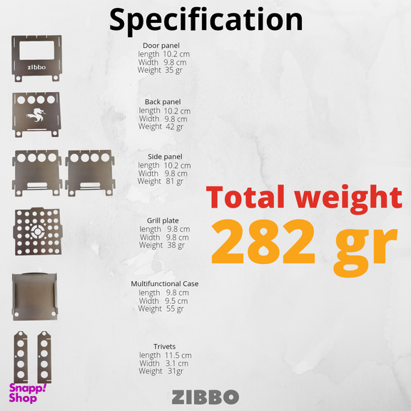 فایرباکس جیبی زیبو (Zibbo) کد 58980