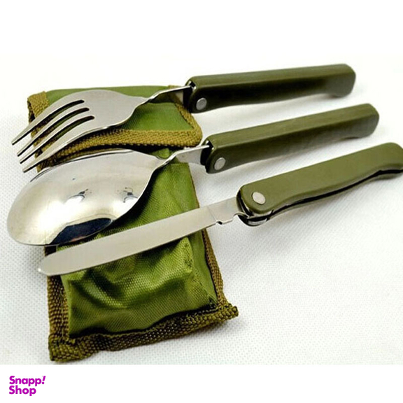 قاشق چنگال ارتشی تاشو