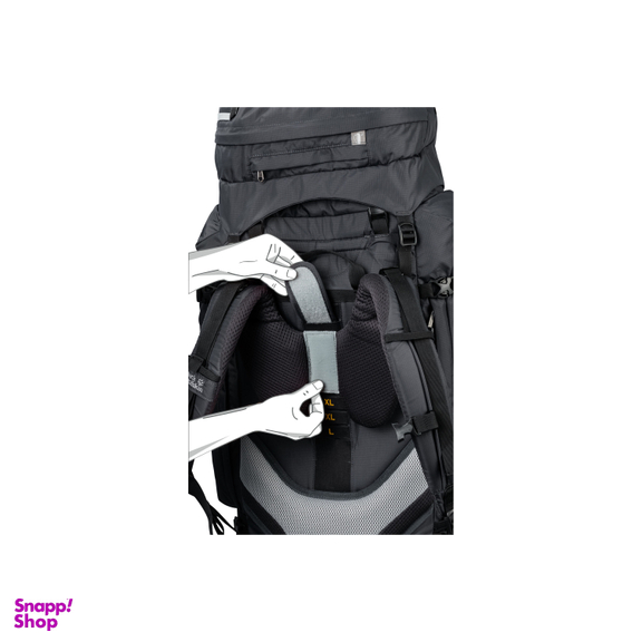 کوله کوهنوردی 75 لیتر جک ولف اسکین (Jack Wolfskin) مدل Denali سبز