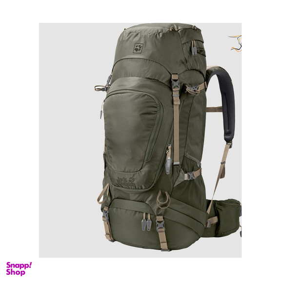 کوله کوهنوردی 75 لیتر جک ولف اسکین (Jack Wolfskin) مدل Denali سبز