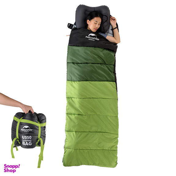 کیسه خواب نیچرهایک (Naturehike) مدل Envelope Style With Hood U250 کد Nh17s010-D سبز