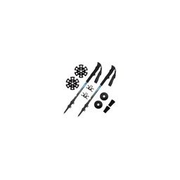 عصای کوهنوردی کلیپسی جیلو (Jilo) کد 47511 آبی نفتی طرح دار مجموعه 2 عددی