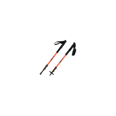 عصای کوهنوردی کلیپسی جیلو (Jilo) کد 47544 نارنجی ساده مجموعه 2 عددی