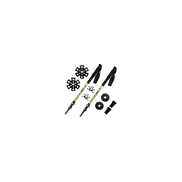 عصای کوهنوردی کلیپسی جیلو (Jilo) کد 47555 زرد ساده مجموعه 2 عددی
