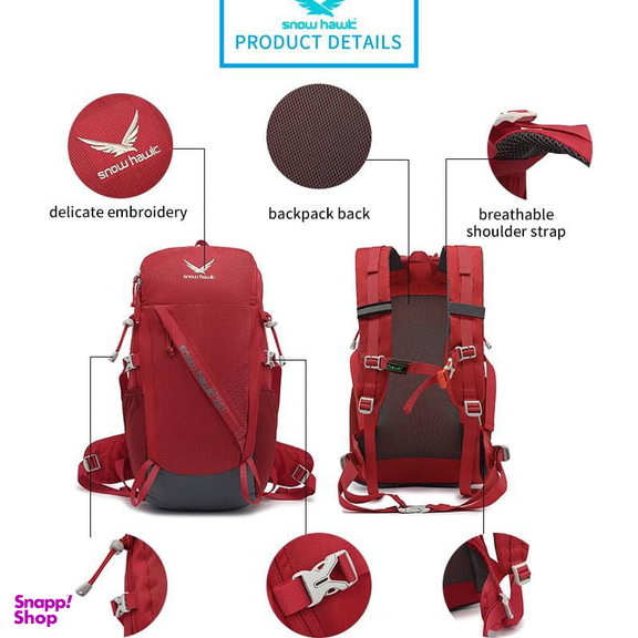 کوله پشتی 25 لیتر اسنو هاوک (Snow Hawk) کد 5445