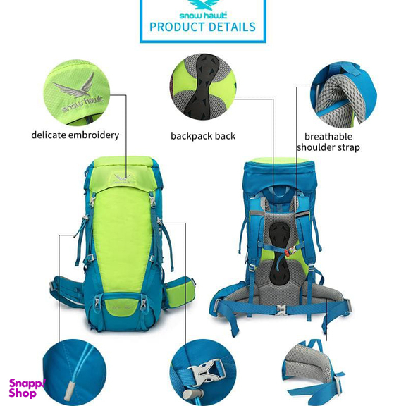 کوله پشتی 60 لیتر اسنو هاوک (Snow Hawk) مدل Sky کد 5444