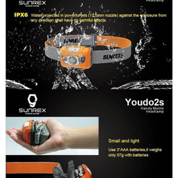 چراغ پیشانی سانری مدل Youdo 2s