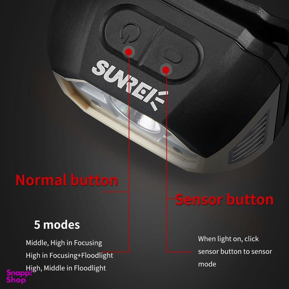 چراغ پیشانی سانری (Sunrei) مدل Muye1