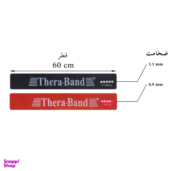 کش پیلاتس ترا بند (Thera Band) مدل MOJ-TR01 بسته 2 عددی