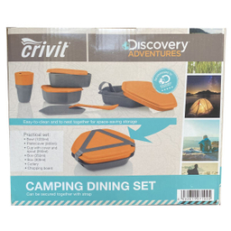 مجموعه ظروف مسافرتی 8 تکه کرویت (Crivit) مدل Camping Set