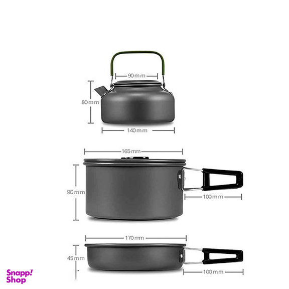 مجموعه ظروف مسافرتی کمپسور (Campsor) مدل 308